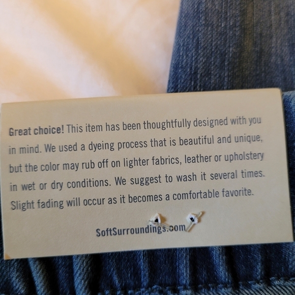 NWT Soft Surroundings Metro/ full length elastic pull on jeans size M (10-12) - Picture 11 of 13